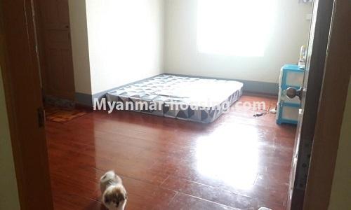 Myanmar real estate - for sale property - No.3367 - Newly built mini condominium room for sale in Hlaing! - master bddroom view