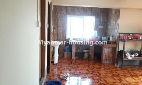 Myanmar real estate - for sale property - No.3367 - Newly built mini condominium room for sale in Hlaing! - kitchen view