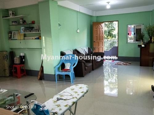 Myanmar real estate - for sale property - No.3371 - First floor apartment for sale in Thin Gan Gyun Township. - anothr view of living room