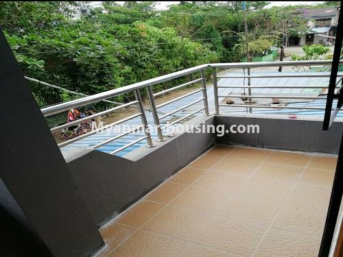 Myanmar real estate - for sale property - No.3371 - First floor apartment for sale in Thin Gan Gyun Township. - balcony view