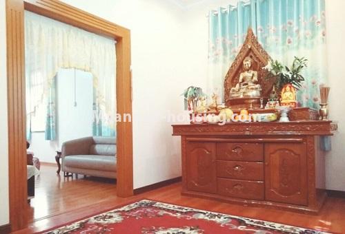 缅甸房地产 - 出售物件 - No.3375 - Landed house for sale near Kyauk  Kone Traffic Point, Yankin! - prayer room 