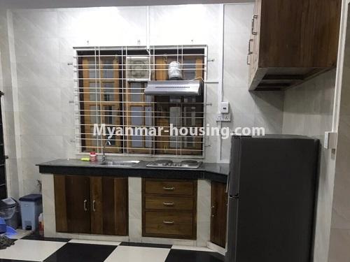 Myanmar real estate - for sale property - No.3378 - Shwe U Daung Min Condominium room for sale in Botahtaung! - kitchen view