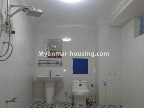 缅甸房地产 - 出售物件 - No.3383 - Newly built condominium room for sale on Laydaungkan Road, Than Gann Gyun! - single bedroom bathroom