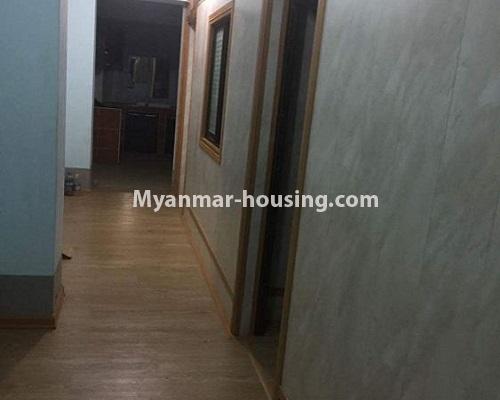 Myanmar real estate - for sale property - No.3388 - Lower Level apartment near Thanthumar Road for sale in South Okkalapa! - corridor view