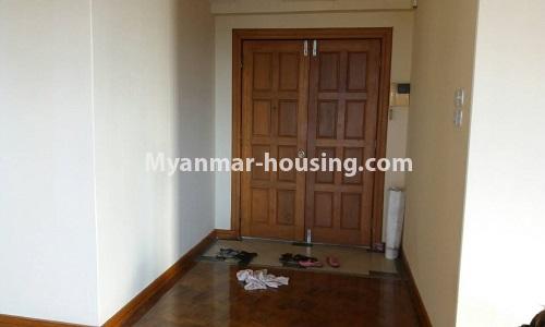 Myanmar real estate - for sale property - No.3389 - Pent house with the panoramic view for sale in Yankin! - main door view