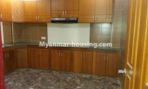Myanmar real estate - for sale property - No.3389 - Pent house with the panoramic view for sale in Yankin! - kitchen view