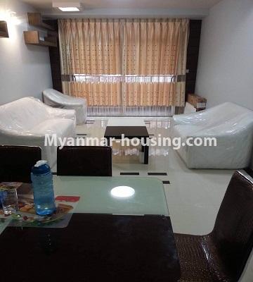 Myanmar real estate - for sale property - No.3390 - Decorated three bedroom Star City Condo room with furniture for sale in Thanlyin! - another view of living room