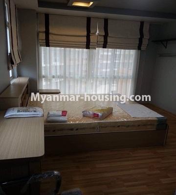 ミャンマー不動産 - 売り物件 - No.3390 - Decorated three bedroom Star City Condo room with furniture for sale in Thanlyin! - master bedroom view