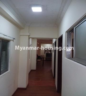 Myanmar real estate - for sale property - No.3391 - First floor two bedroom apartment for sale in Yankin! - corridor view