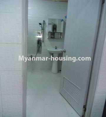 Myanmar real estate - for sale property - No.3391 - First floor two bedroom apartment for sale in Yankin! - bathroom view