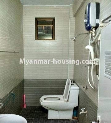 缅甸房地产 - 出售物件 - No.3396 - Decorated Ruby 36 Condominium room for sale in Kyaukdadar! - common bathroom