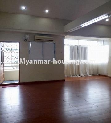 Myanmar real estate - for sale property - No.3398 - Decorated three bedroom condominium room for sale in Downtown! - living room view