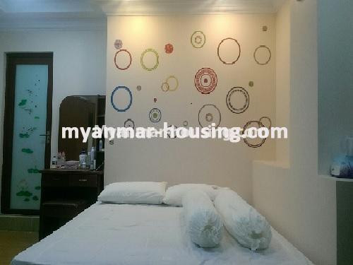 ミャンマー不動産 - 売り物件 - No.3399 - Well-decorated Bagayar Condominium room for sale in Sanchaung! - bedroom 1