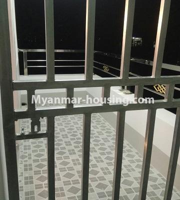 Myanmar real estate - for sale property - No.3404 - Decorated one bedroom apartment for sale in North Okkalapa! - balcony view