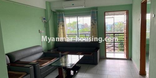 Myanmar real estate - for sale property - No.3414 - Decorated two bedroom condominium room for sale in Thin Gann Gyun! - living room view