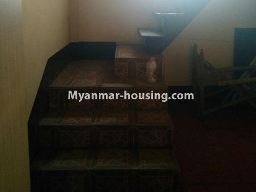 Myanmar real estate - for sale property - No.3415 - Two storey landed house for sale near F.M.I City, Hlaing Thar Yar! - stair view