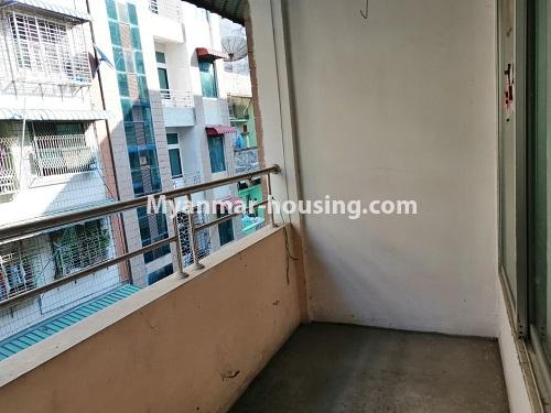 Myanmar real estate - for sale property - No.3417 - Fourth floor apartment for sale in Lanmadaw! - balcony view