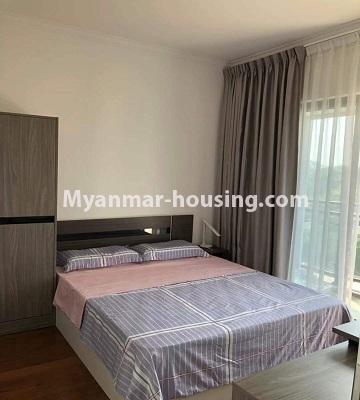 Myanmar real estate - for sale property - No.3418 - Two bedroom Golden City Condominium room for sale in Yankin! - single bedroom view