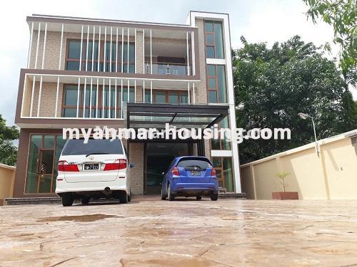 Myanmar real estate - for sale property - No.3421 - Four storey landed house with spacious halls for sale in Mayangone! - house view