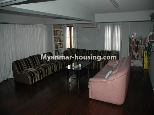 Myanmar real estate - for sale property - No.3423 - Lovely Half and Three Storey Landed House for sale in Tarmway! - another living room view
