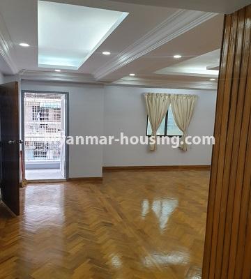 ミャンマー不動産 - 売り物件 - No.3430 - Newly renovated 2BHK apartment room for sale in Sanchaung! - another view of living room
