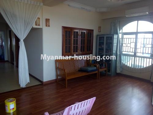 Myanmar real estate - for sale property - No.3432 - 2 BHK China Town Condo room for sale in Lanmadaw! - anothr view of living room