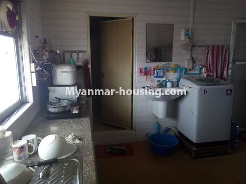 Myanmar real estate - for sale property - No.3432 - 2 BHK China Town Condo room for sale in Lanmadaw! - kitchen view