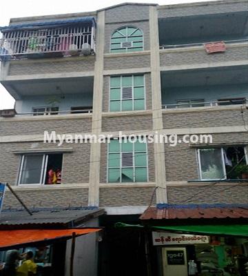 Myanmar real estate - for sale property - No.3436 - Third floor apartment for sale in Insein Township. - building view