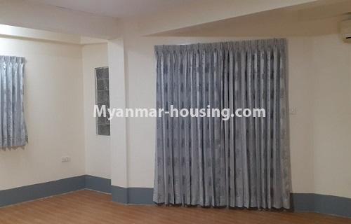 Myanmar real estate - for sale property - No.3444 - Decorated newly built condominium room for sale in Yankin! - living room hall