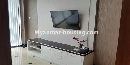 ミャンマー不動産 - 売り物件 - No.3445 - Pyay Garden Residential Room for Sale in Sanchaung! - anothr view of living room