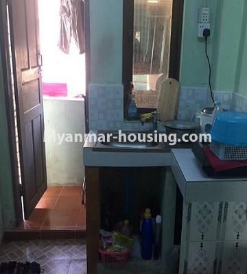 Myanmar real estate - for sale property - No.3449 - Second floor apartment room for sale in Hlaing! - kitchen view
