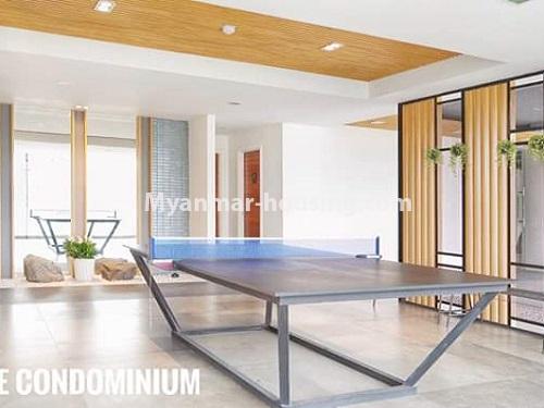 Myanmar real estate - for sale property - No.3461 - Luxurious  Serene condominium room for sale in South Okkalapa! - table tennis 