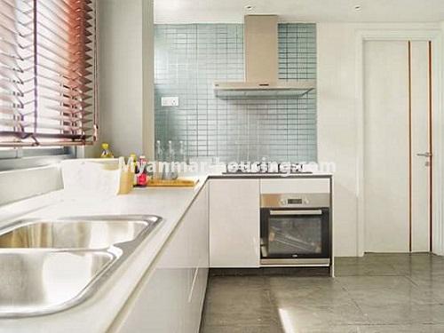 ミャンマー不動産 - 売り物件 - No.3461 - Luxurious  Serene condominium room for sale in South Okkalapa! - another view of kitchen