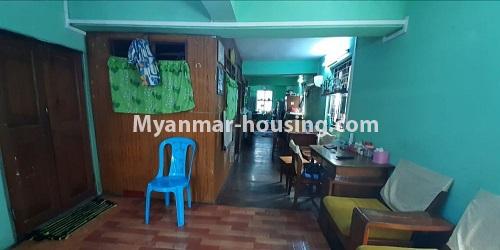 缅甸房地产 - 出售物件 - No.3469 - Ground Floor and First Floor for sale in Sanchaung! - upstairs living room and bedrooms view