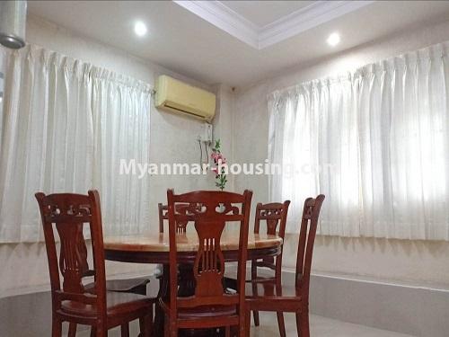 Myanmar real estate - for sale property - No.3470 - 3BHK Decorated Condominium Room for Sale on New University Avenue Road, Bahan! - dining area view