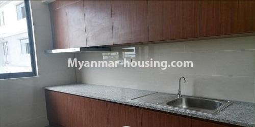 缅甸房地产 - 出售物件 - No.3472 - 2BHK Condominium Room for Sale in Mayangone! - kitchen view
