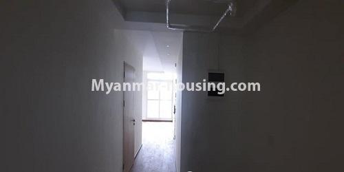Myanmar real estate - for sale property - No.3472 - 2BHK Condominium Room for Sale in Mayangone! - hallway view