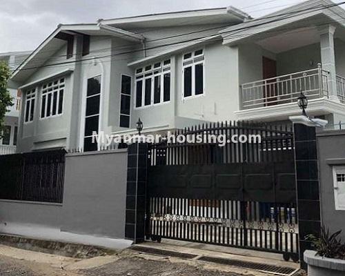 Myanmar real estate - for sale property - No.3474 - Two RC Landed House for Sale near Kabaraye Pagoda Road, Bahan! - house view