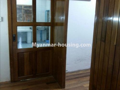 Myanmar real estate - for sale property - No.3479 - First Floor Apartment for Sale in Botahtaung! - bedroom door and kitchen door