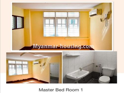 Myanmar real estate - for sale property - No.3490 - Apartment with attic for Sale in Thin Gan Gyun Township. - master bedroom