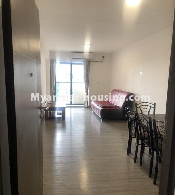 Myanmar real estate - for sale property - No.3493 -  City Loft Condominium Room for Sale in Thanlyin Star City! - another view of living room