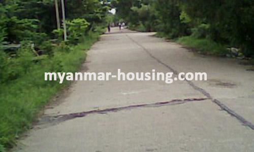 Myanmar real estate - land property - No.1013 - Do you want to do factory and another business! - View of the street