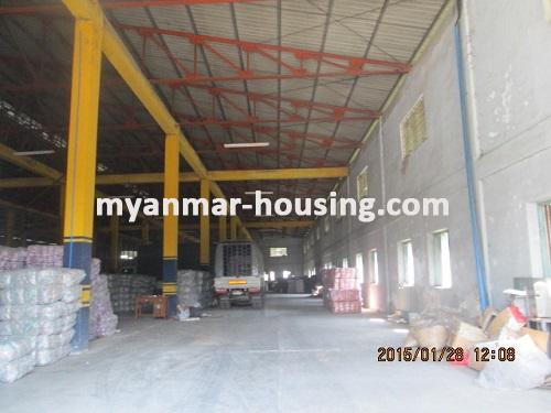 ミャンマー不動産  - 土地物件 - No.2211 - Good news for Investments in Shwe Pyi Thar ! - View of the inside of the ware house.