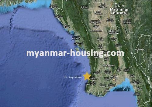 Myanmar real estate - land property - No.2402 - Shop House for sale in Ngwe Saung ! - 