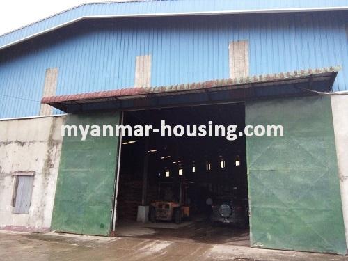Myanmar real estate - land property - No.2486 -  For Rent  on Main Road at Hlaing Thar Yar Industrial Zone - 