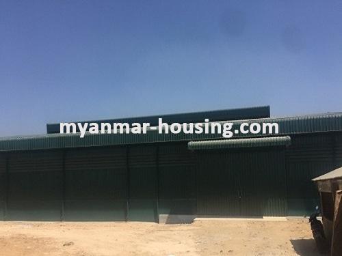 缅甸房地产 - 土地物件 - No.2491 - Warehouse for rent in Thilawar Industrial Zone, Thanlyin! - left side view