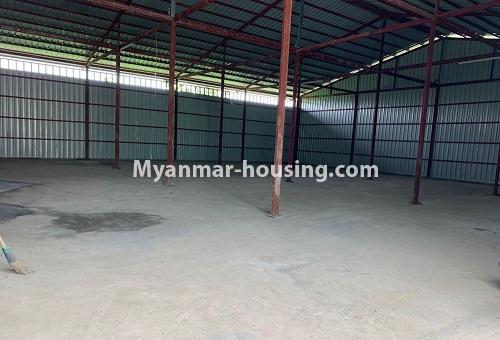 မြန်မာအိမ်ခြံမြေ -ခြံမြေနှင့် စက်ရုံဆက်စပ် ပိုင်ဆိုင်မှုများ property - No.2540 - မြောက်ဒဂုံတွင် ဂိုဒေါင်ငှားရန်ရှိသည်။ - warehouse view