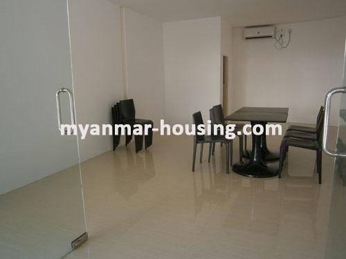 Myanmar real estate - for rent property - No.1053 - Good for opening an office and a shop in Dagon ! - View of  the inside.