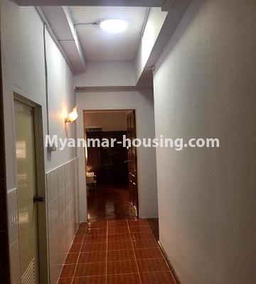 Myanmar real estate - for rent property - No.1125 - Furnished 3BHK condominium room for rent in Hlaing! - corridor view