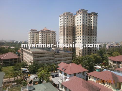 Myanmar real estate - for rent property - No.1202 - The best twin condo for rent now! - View of the building.